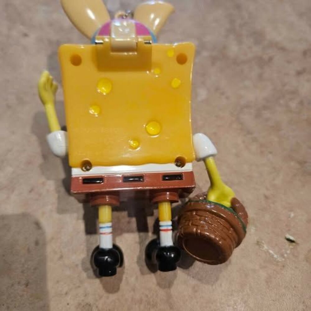 2004 SpongeBob Easter Bunny Keychain - Picture 4 of 4